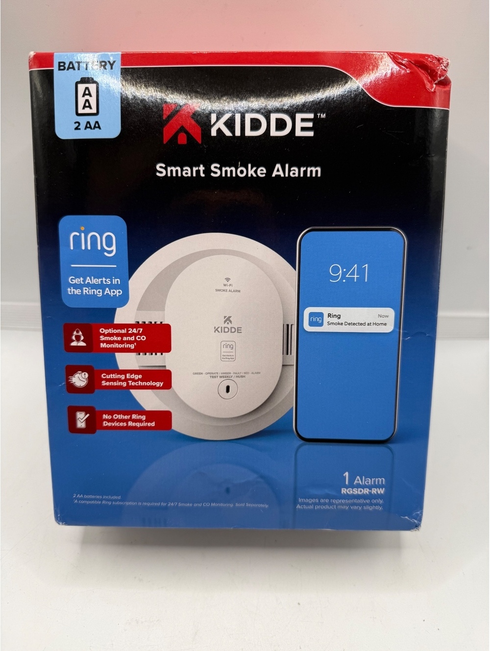 Kidde Smart Smoke Alarm with Ring Integration RGSDR-RW